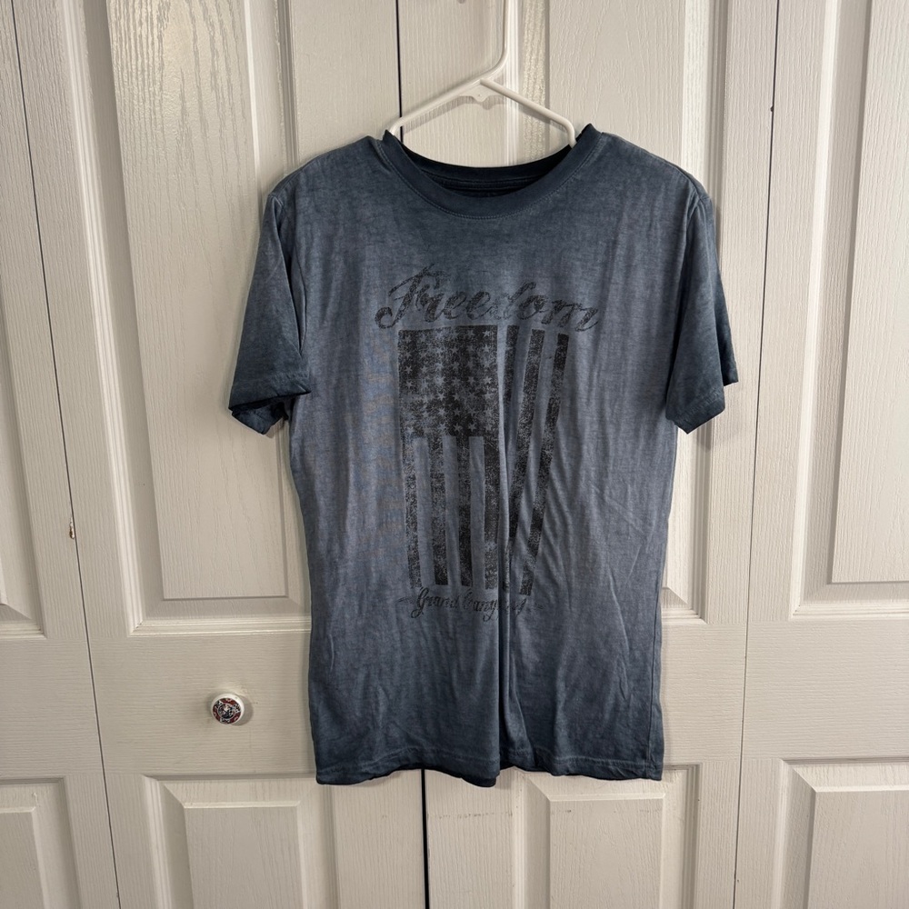 Salt Creek flag freedom Grand Canyon US tee size small